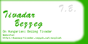 tivadar bezzeg business card